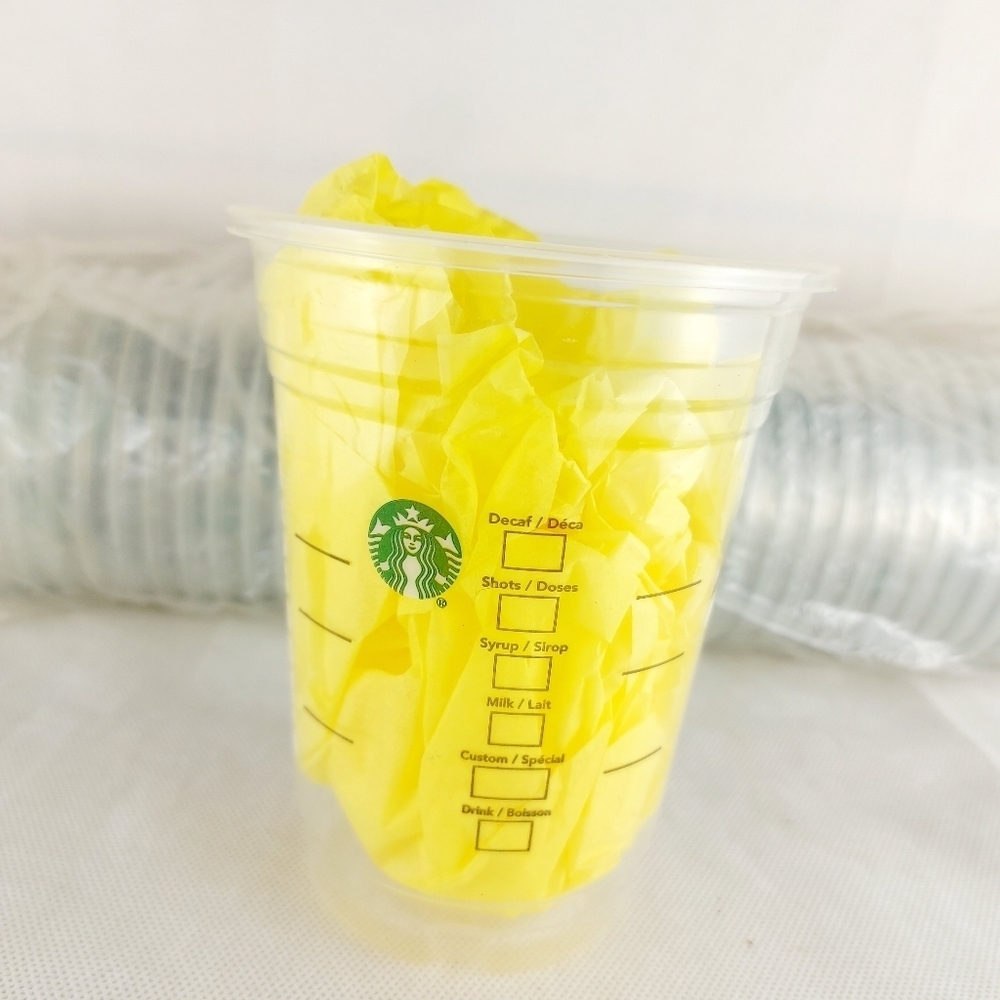 Starbucks 20oz Clear Disposable New Cold Drink Cups Comes In Sleeve of 50